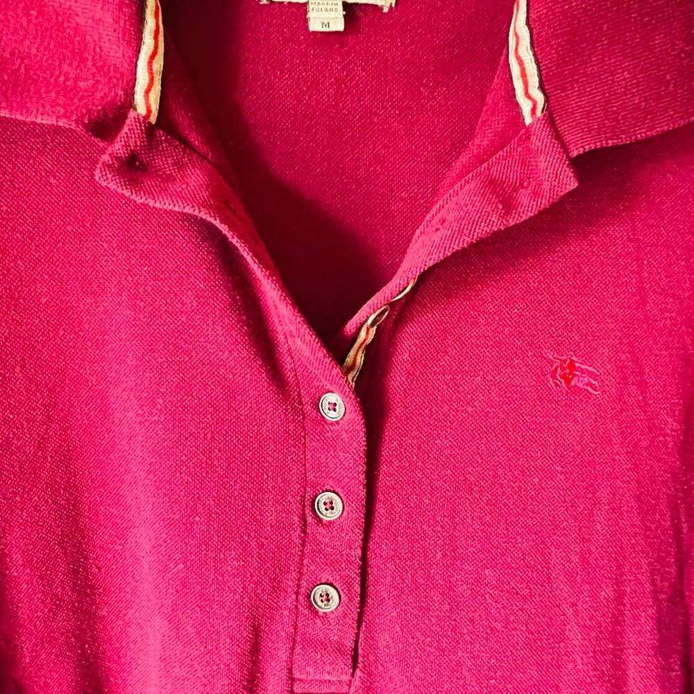 BURBERRY PUFFED SLEEVES CASUAL POLO SHIRT - Picture 3 of 6